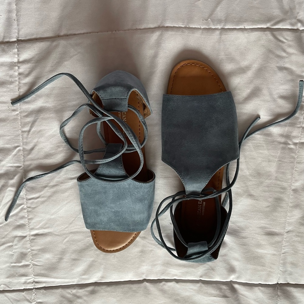 Blue sandals